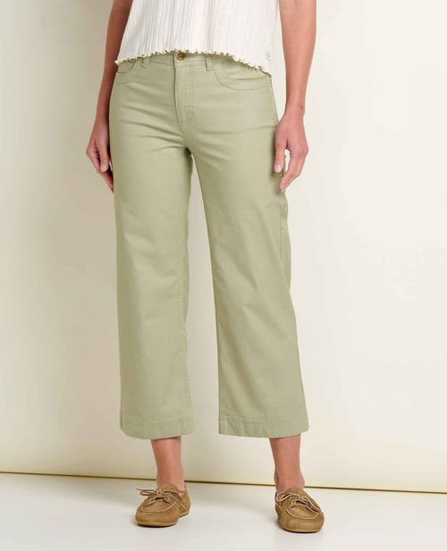 Toad And Co Toad & Co Earthworks Wide Leg Pant In Green