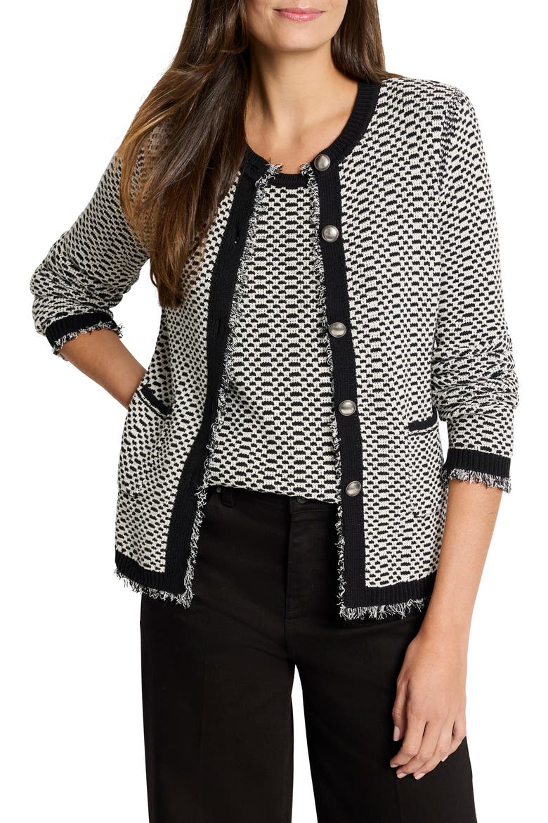Opposites Attract Cardigan, Main, color, BLACK MIX