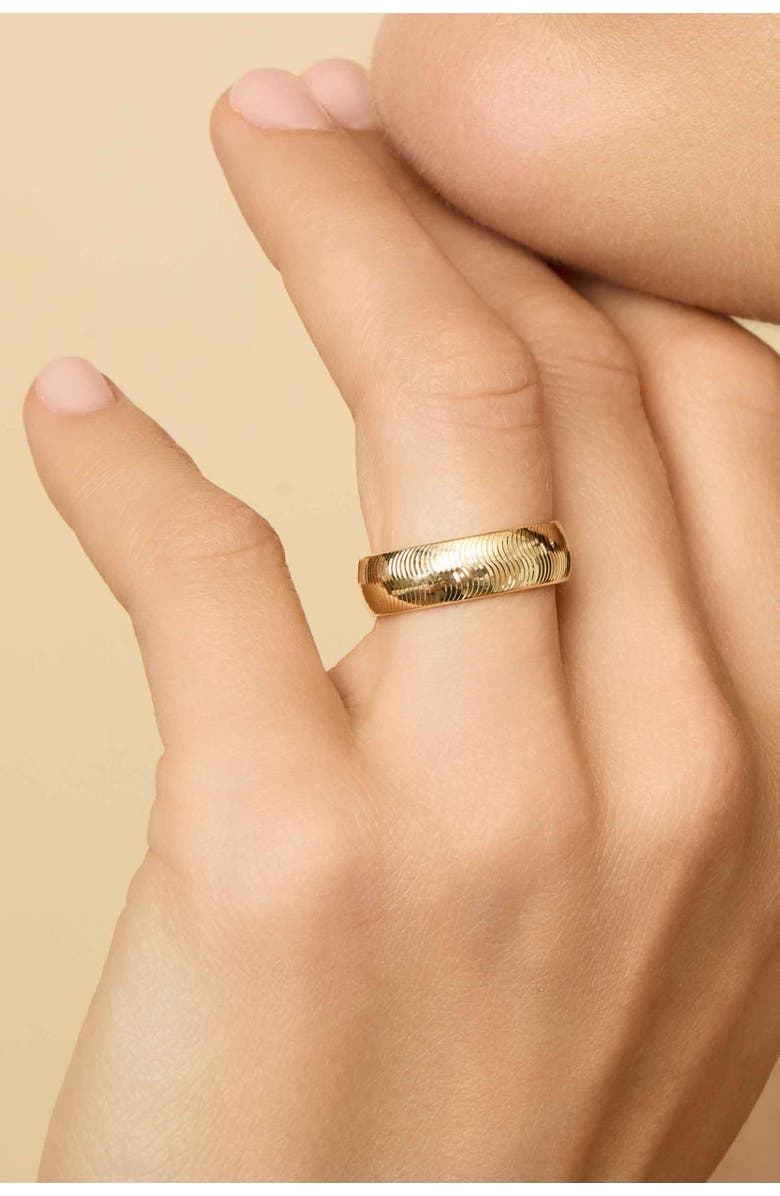 Oradina 14K Yellow Gold Forever Band II Statement Ring, Alternate, color, Yellow Gold