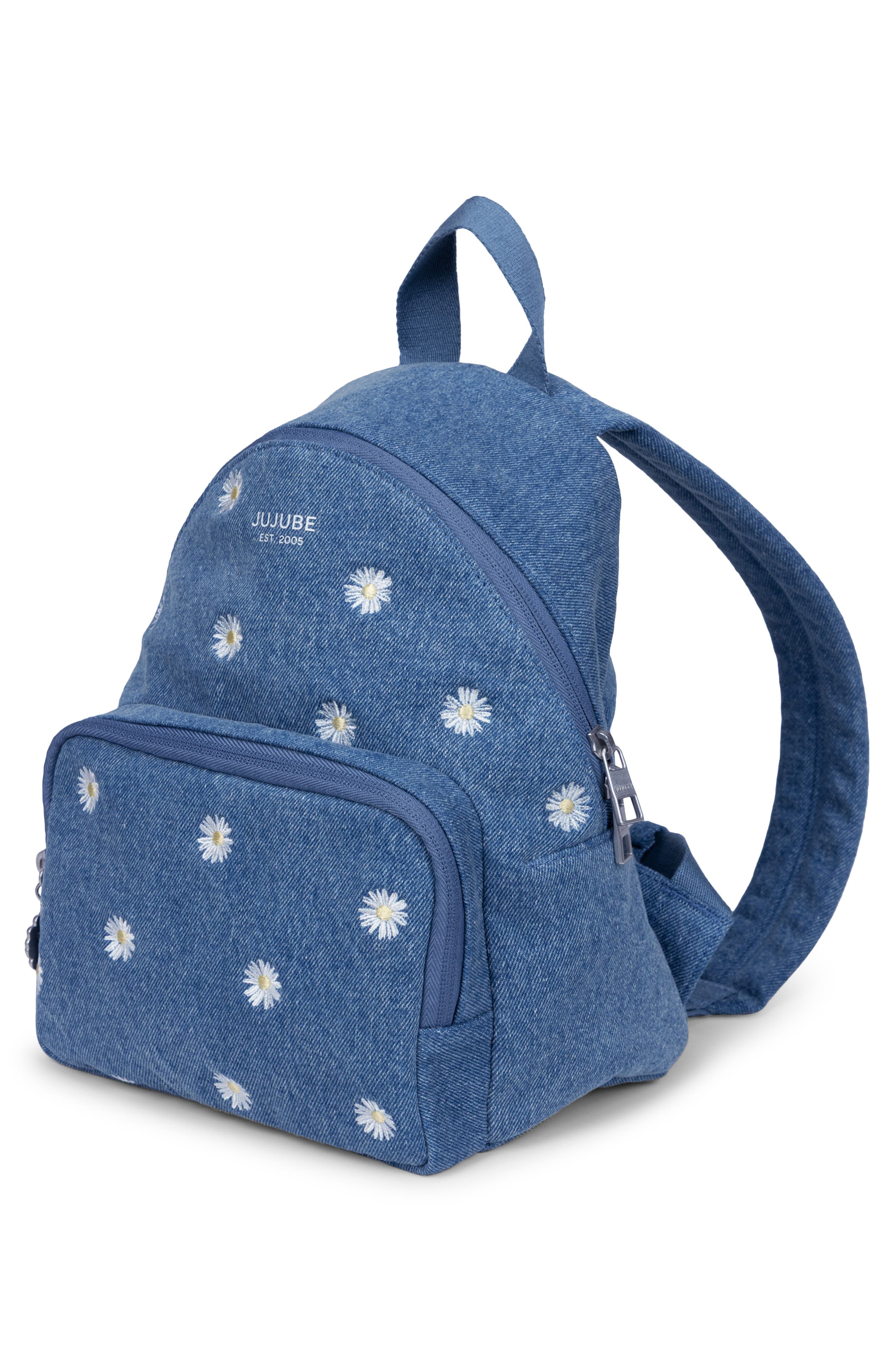 JuJuBe Everyday Mini Diaper Backpack, Alternate, color, Denim Daisies