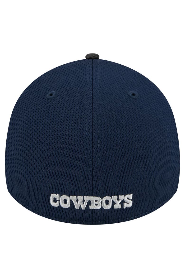 Men's New Era Navy/Black Dallas Cowboys Visor Hit 39THIRTY Flex Hat, Alternate, color, Navy