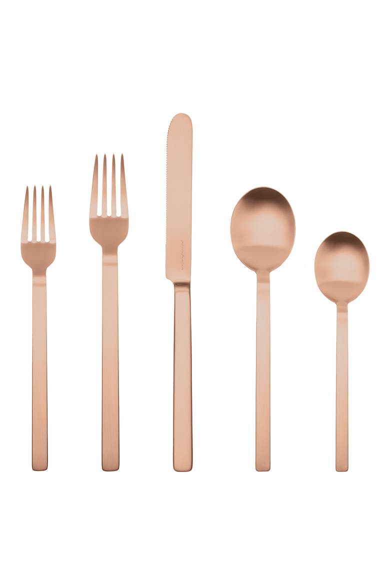 Stile Ice 5-Piece Place Setting, Main, color, ROSE GOLD