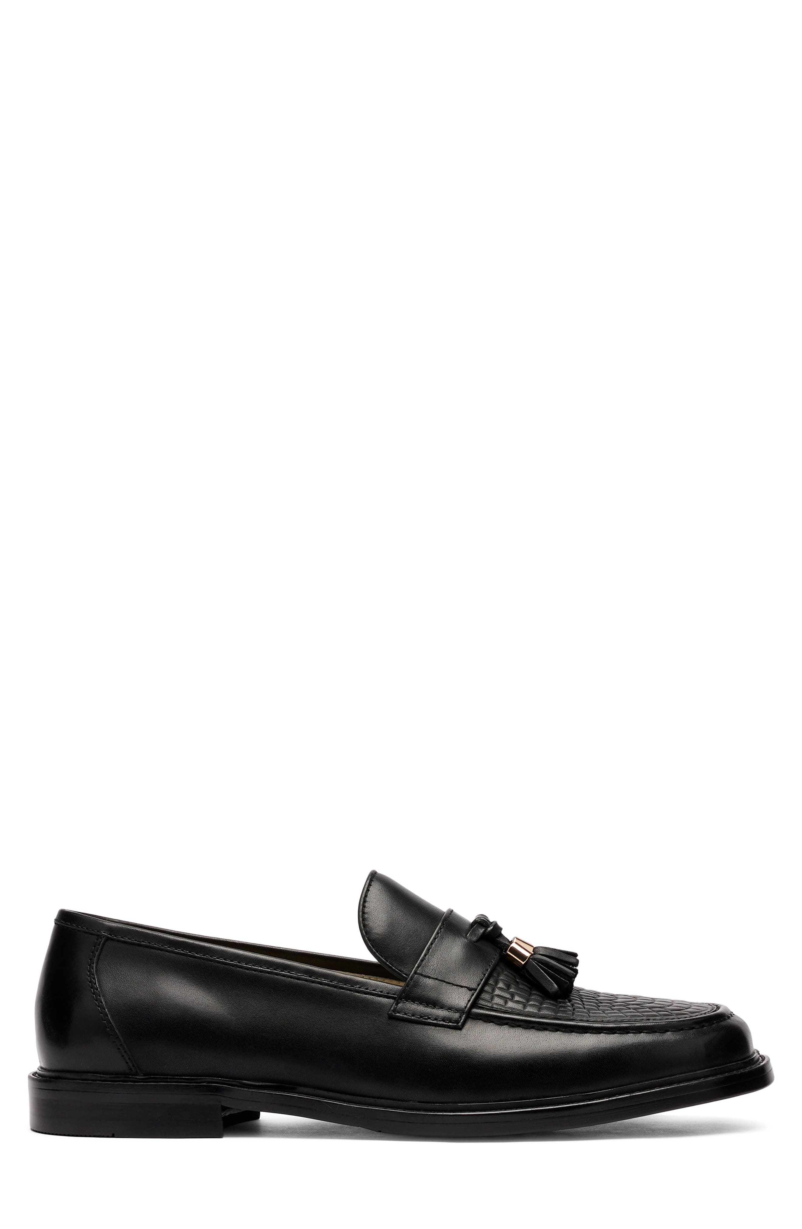 MARC NOLAN Denzel Tassel Loafer, Alternate, color, Black