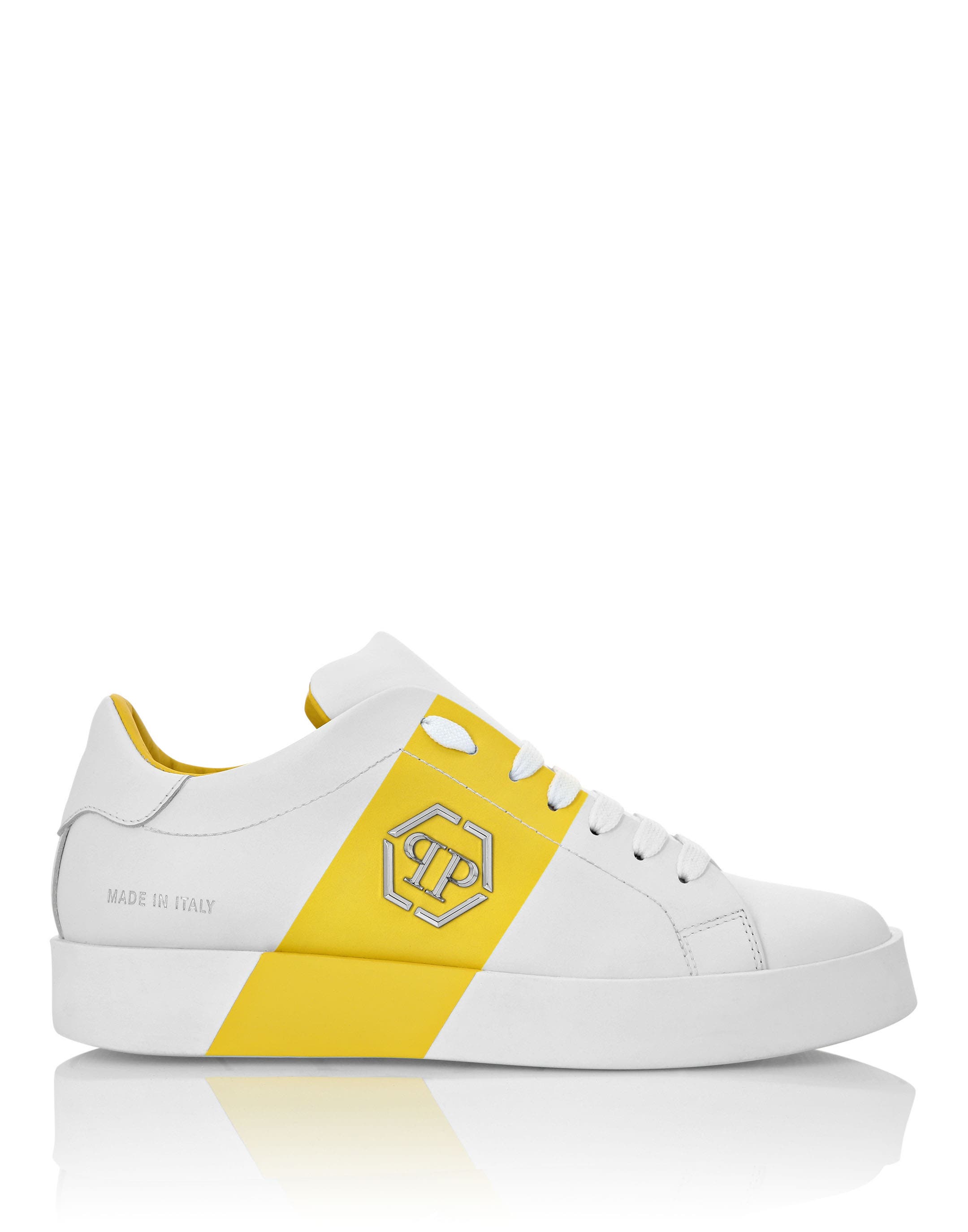 Lo-Top Sneakers Hexagon Unisex, Alternate, color, white/yellow