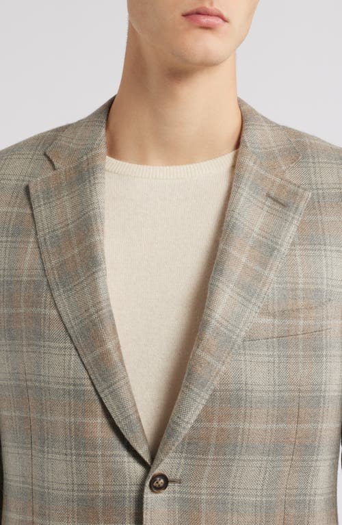 Canali Siena Regular Fit Plaid Cashmere Sport Coat