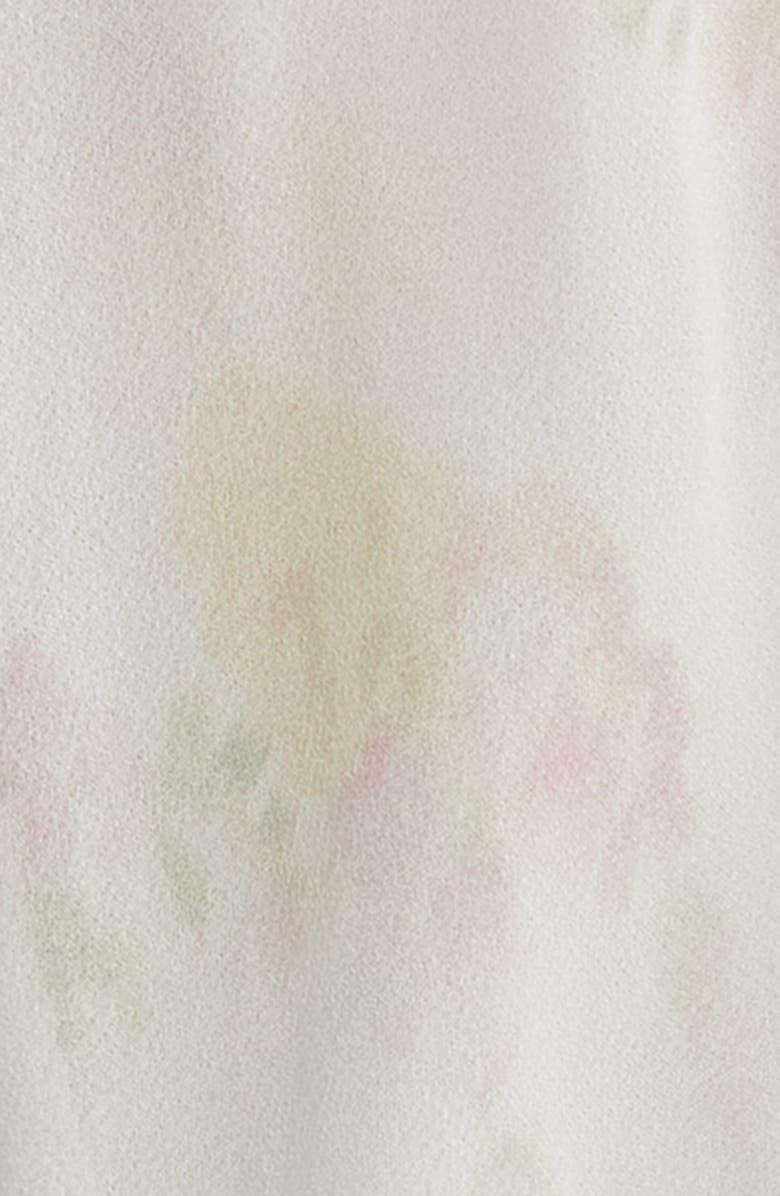 LoveShackFancy Avaline Floral Ruffle Minidress, Alternate, color, White Peach