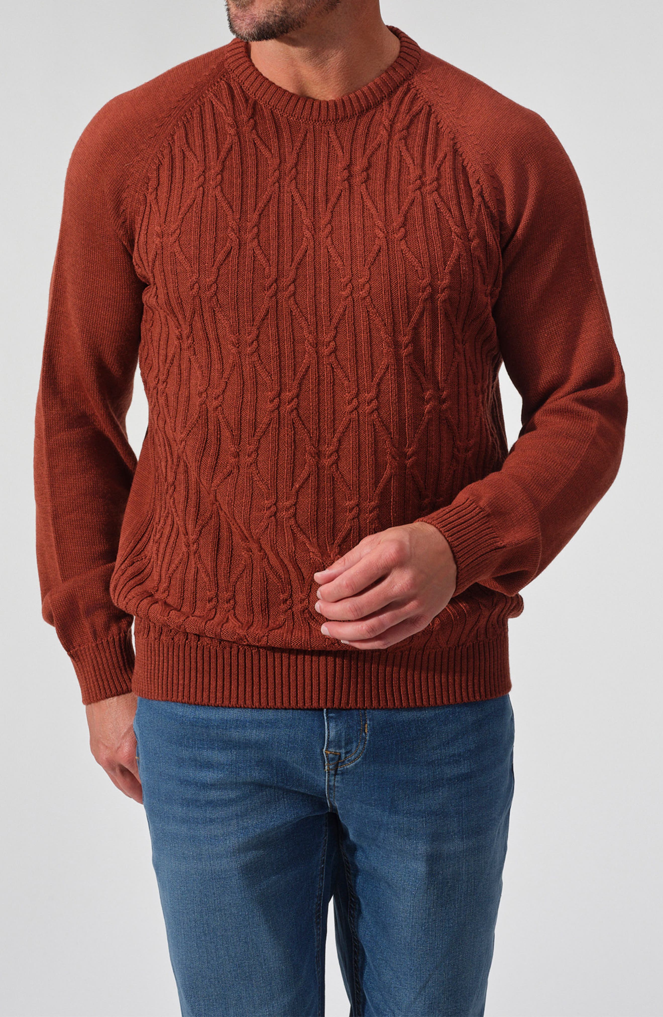 Ravello Merino Wool Cable Knit Sweater