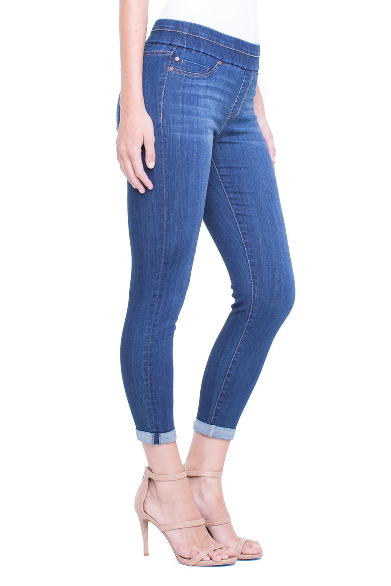 Chloe Pull-On Rolled Cuff Crop Jeans, Alternate, color, ELYSIAN DARK