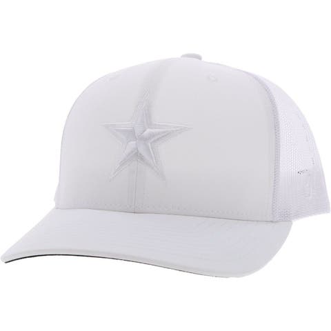 Men's HOOey White Dallas Cowboys Star Trucker Snapback Hat