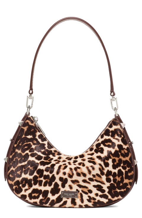 liv downtown genuine calf hair shoulder bag