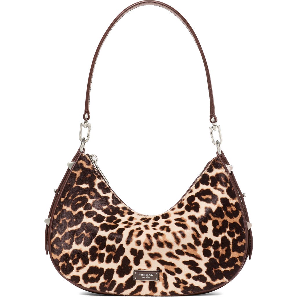 Kate Spade New York Liv Downtown Genuine Calf Hair Shoulder Bag In Animal Print