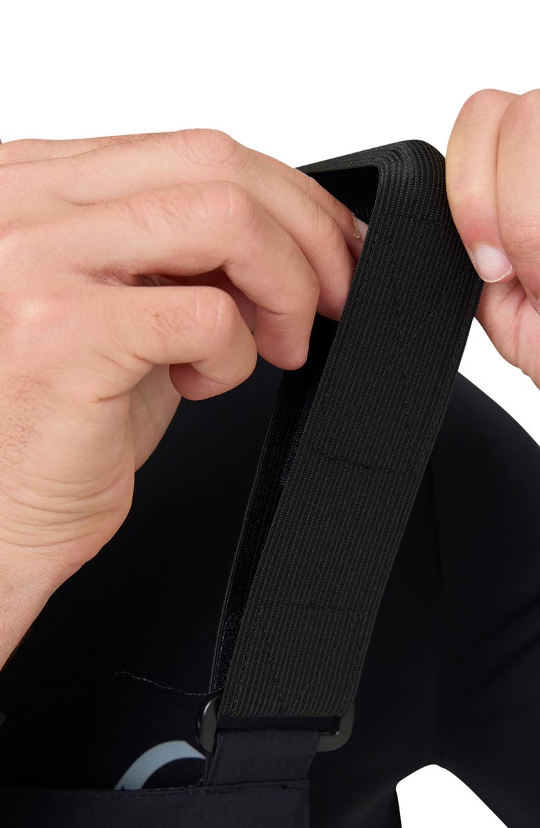 Quiksilver Fly High Water Resistant Snow Bibs, Alternate, color, Black