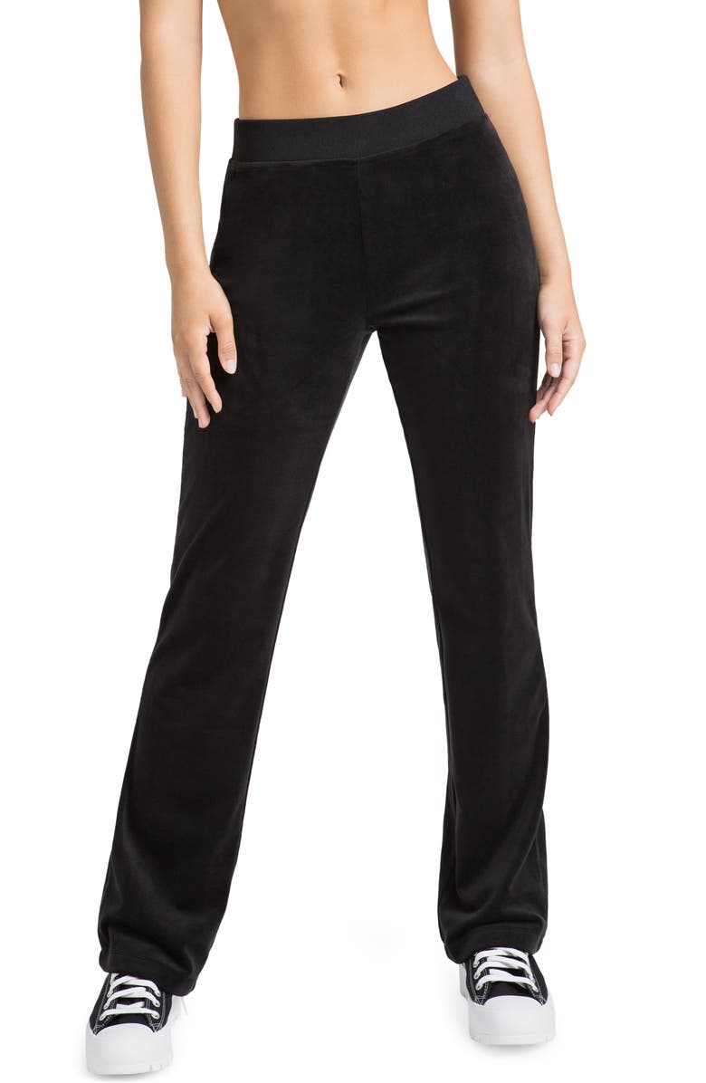 Juicy Couture Juicy Coutour Embellished Velour Pants, Main, color, 