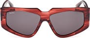 Max Mara 58mm Geometric Sunglasses