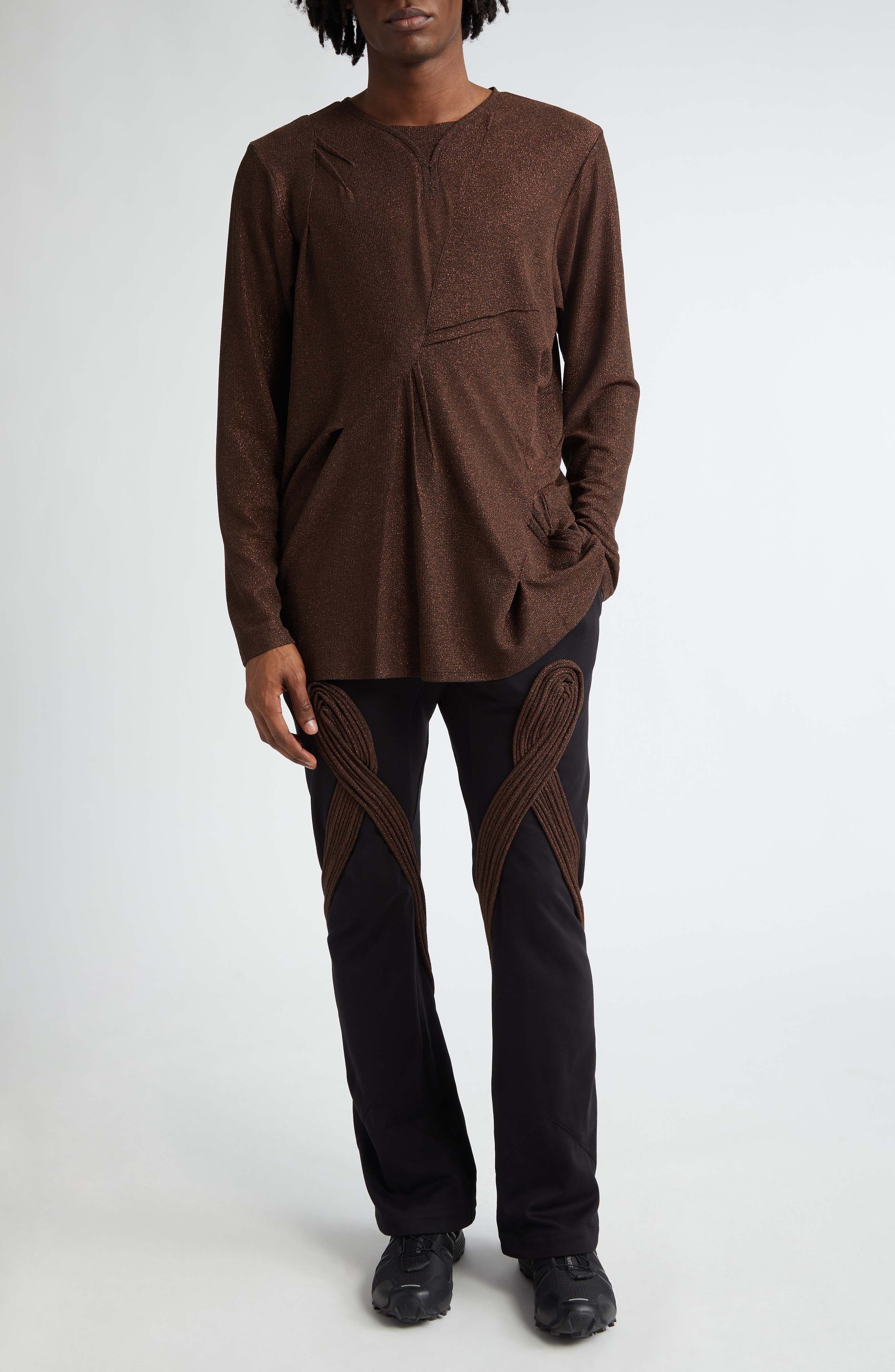 KIKO KOSTADINOV Deultum Darted Shimmer Rib Top (Men) | Nordstromrack