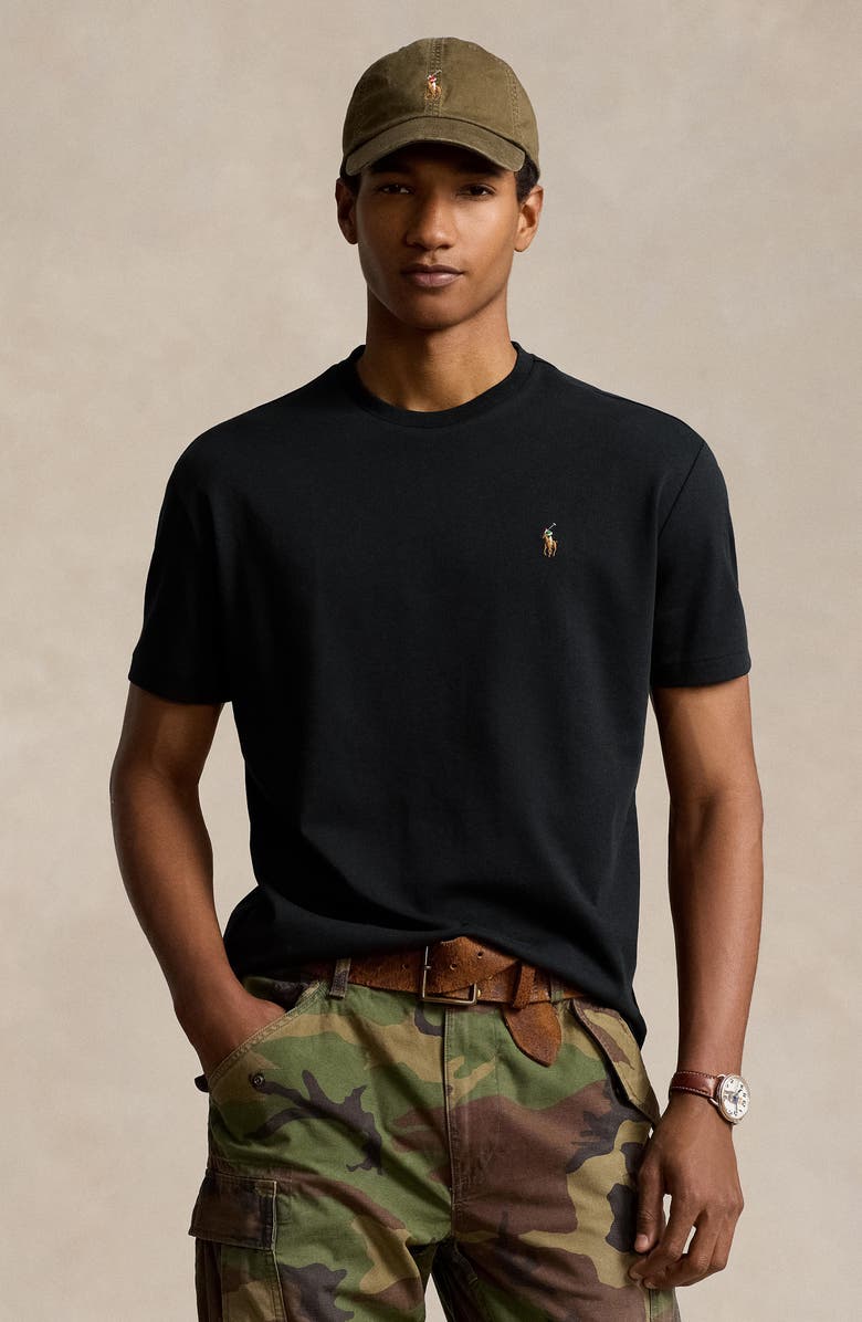 Polo Ralph Lauren Classic Fit Cotton Crewneck T-Shirt, Alternate, color, Polo Black