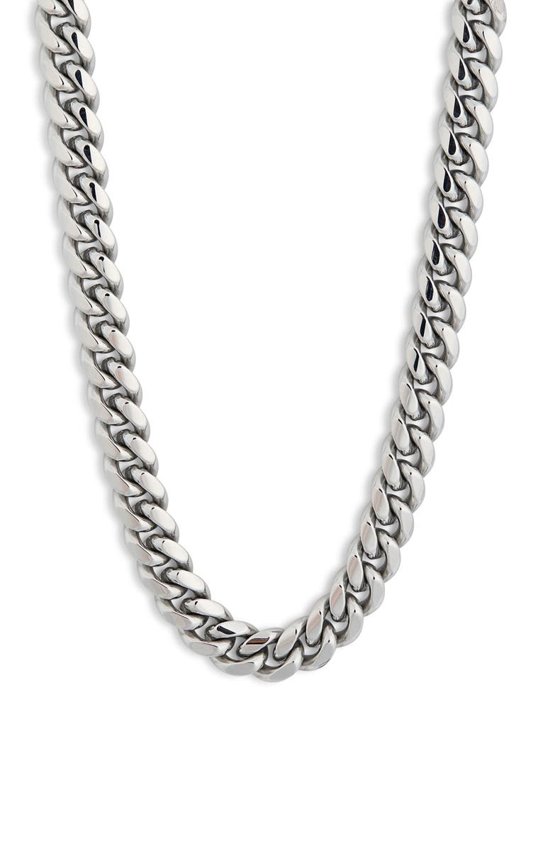 NORDSTROM RACK Men's Stainless Steel Curb Chain Necklace, Main, color,