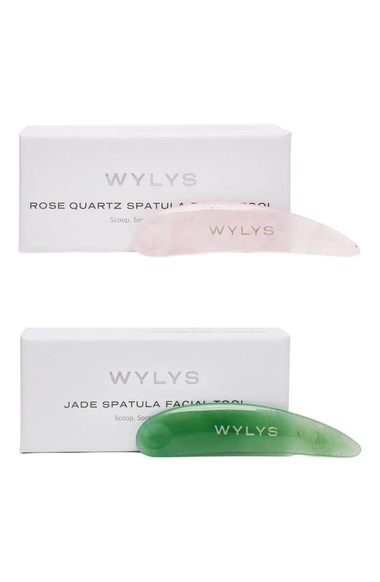 WYLYS Jade & Rose Quartz Spatula Set, Main, color, NO COLOR