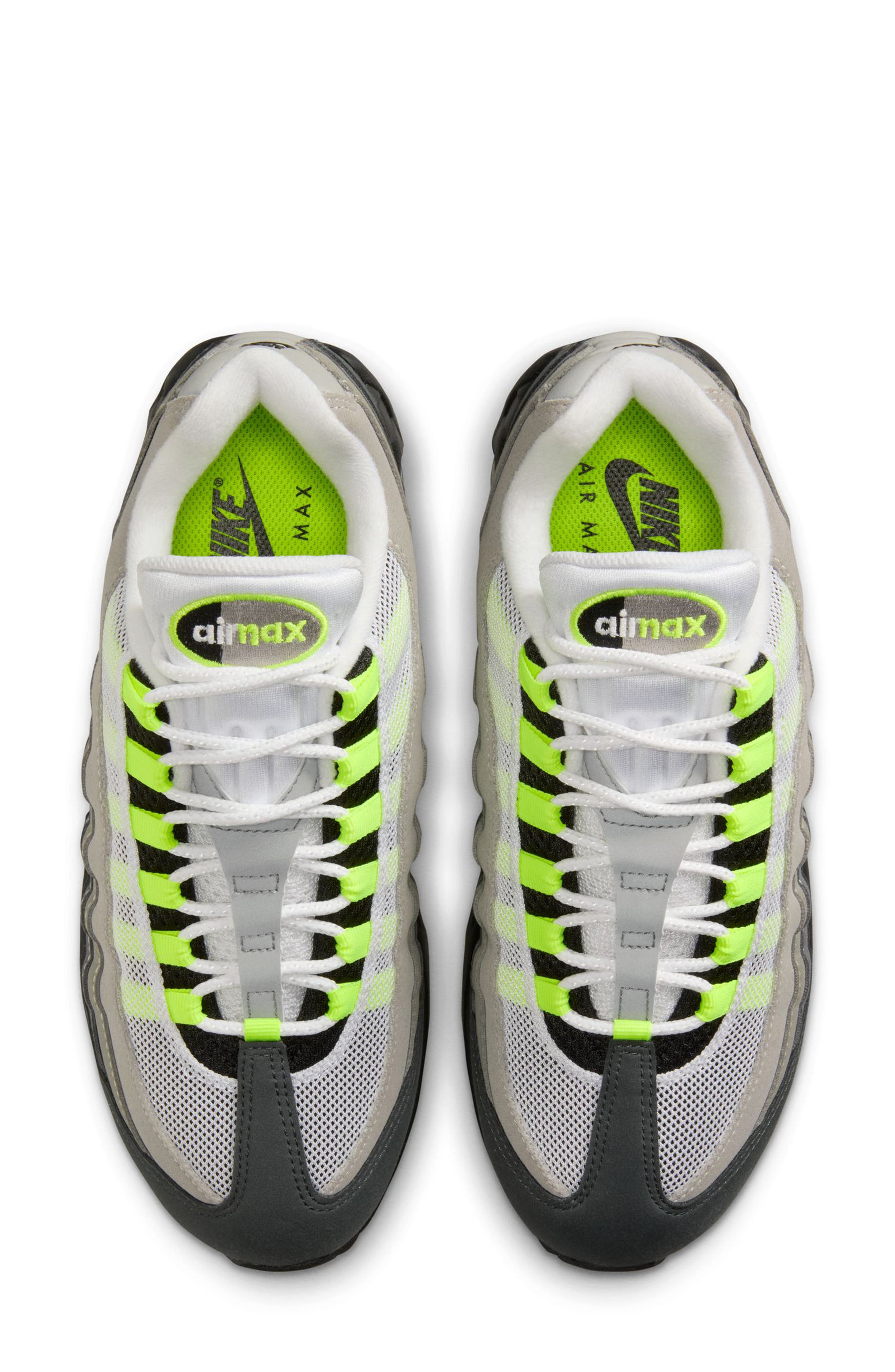 Nike Air Max 95 Sneaker, Alternate, color, Black/ Neon Yellow/ Anthracite