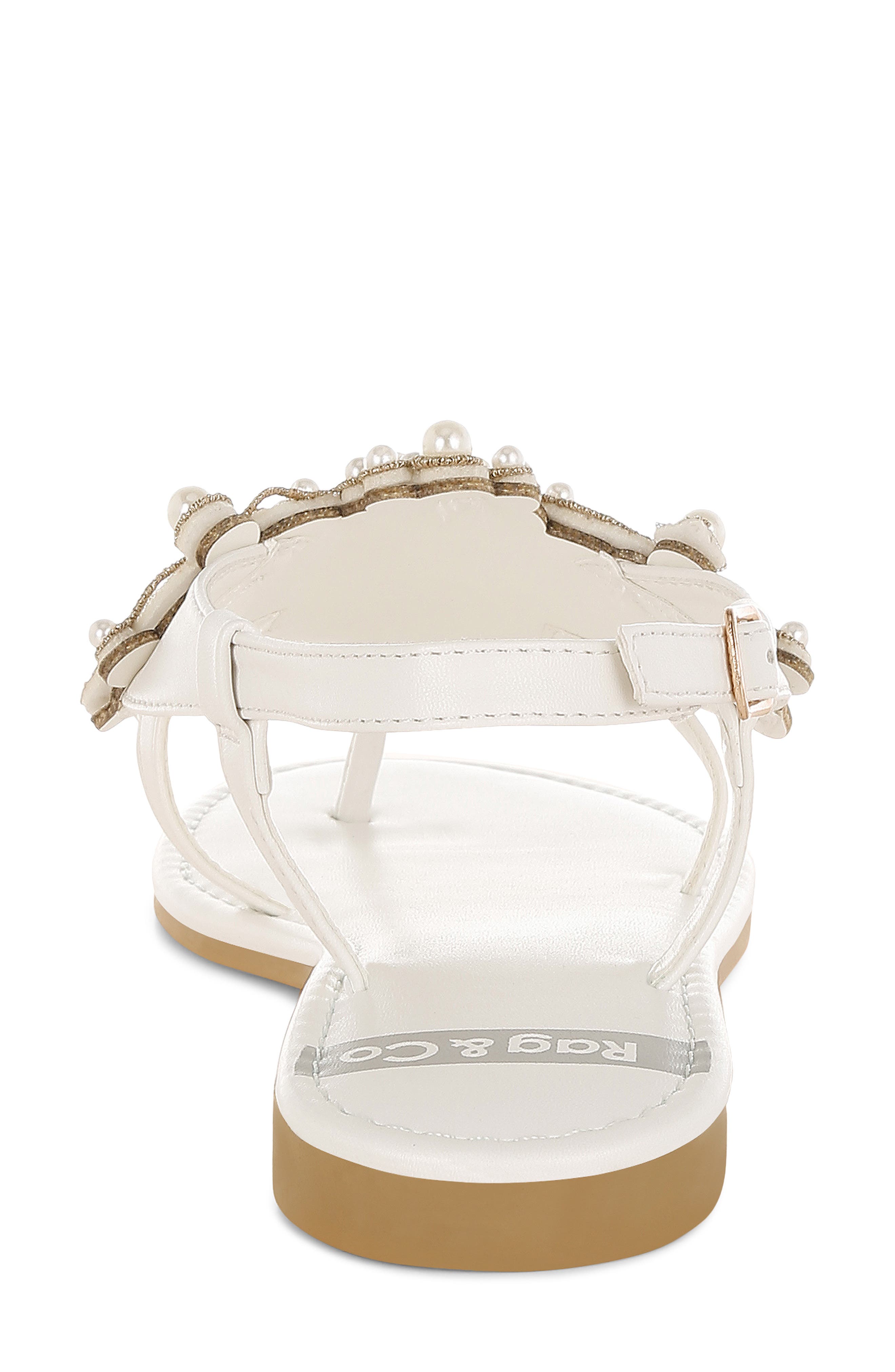 Rag & Co Nayasa Faux Pearl Sandal, Alternate, color, 