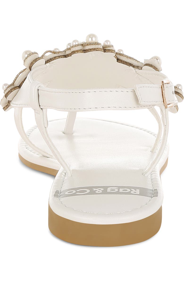 Rag & Co Nayasa Faux Pearl Sandal, Alternate, color,