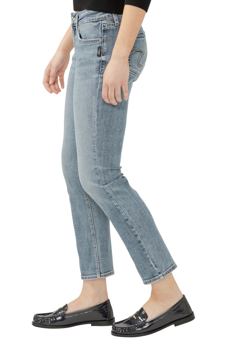 Silver Jeans Co. Elyse Slim Straight Leg Jeans, Alternate, color, Melville
