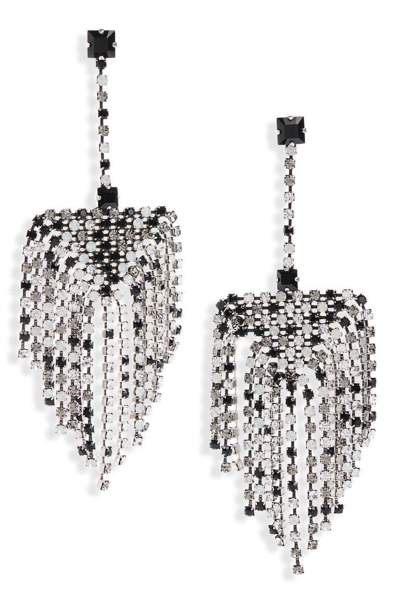 Isabel Marant Faye Fringe Drop Earrings, Main, color, 