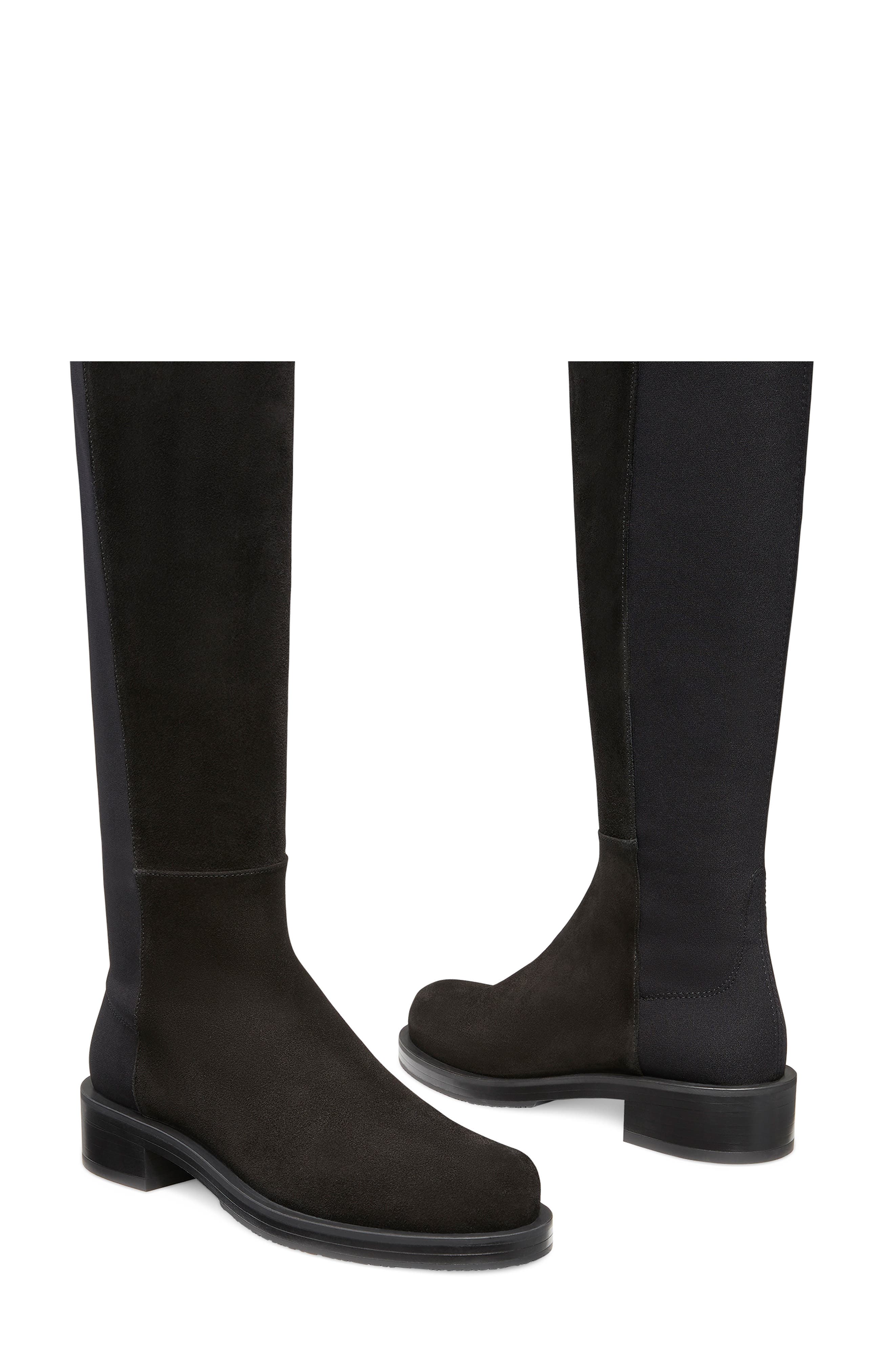 Stuart Weitzman 5050 Bold Boot, Alternate, color, Black