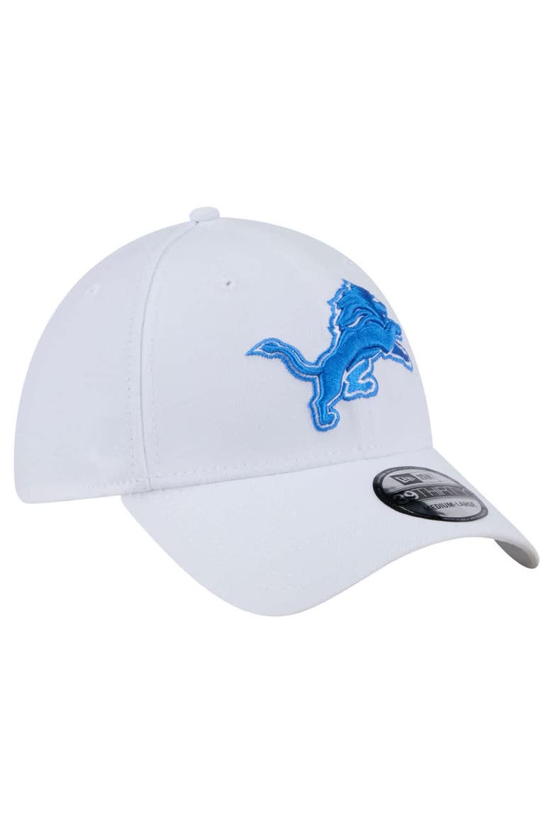 Men's New Era White Detroit Lions Main 39THIRTY Flex Hat, Alternate, color, White