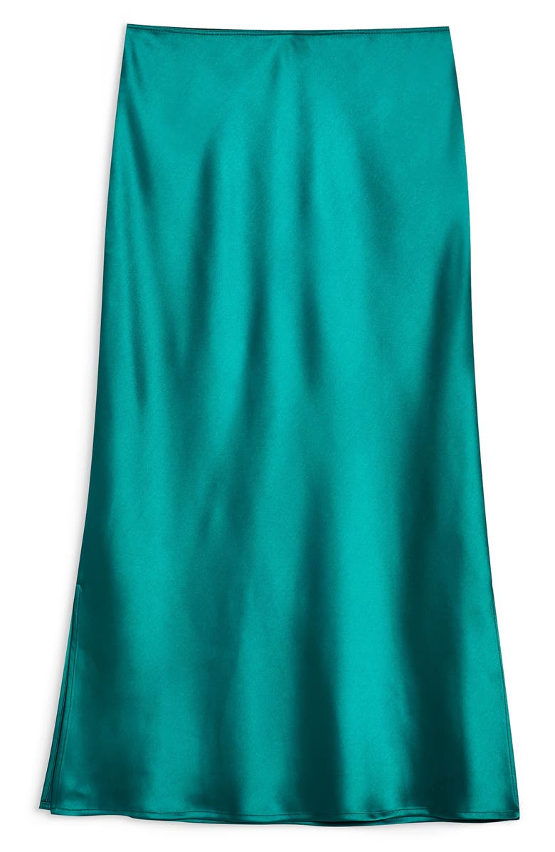 Topshop Split Side Bias Midi Skirt, Alternate, color, 