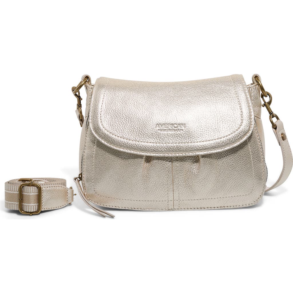American Leather Co. Marino Crossbody Bag In Champagne
