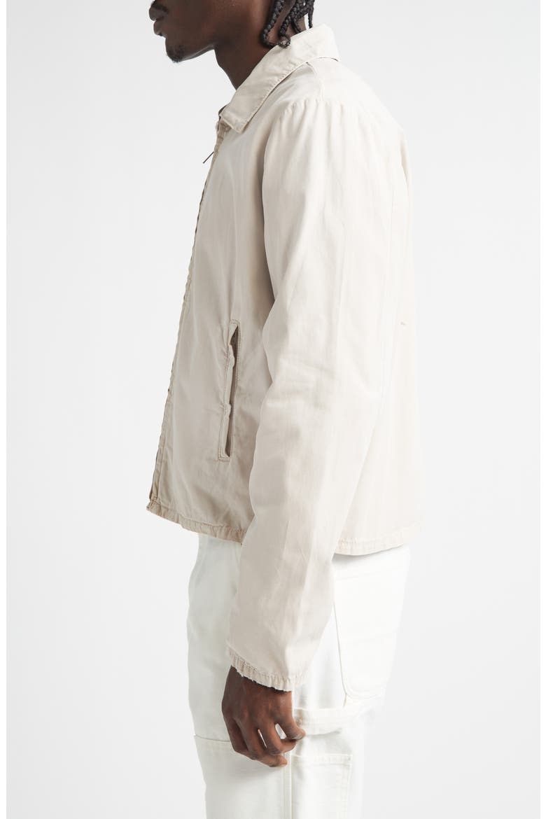 Phil Distressed Zip Jacket, Alternate, color, BEIGE