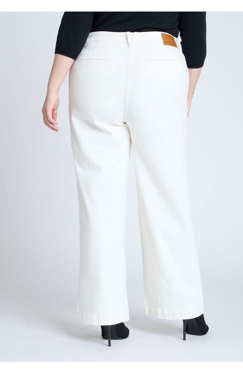 ELOQUII Trouser Jean, Alternate, color, White