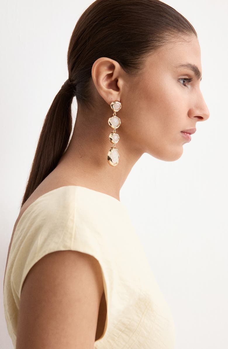 MANGO Texture Scoop Back Maxi Dress, Alternate, color, 