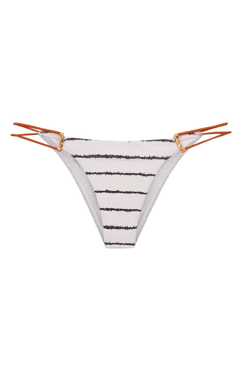 ViX Paula Hermanny Serpentine Debbie DTL Bikini Bottoms, Alternate, color, White/ Black