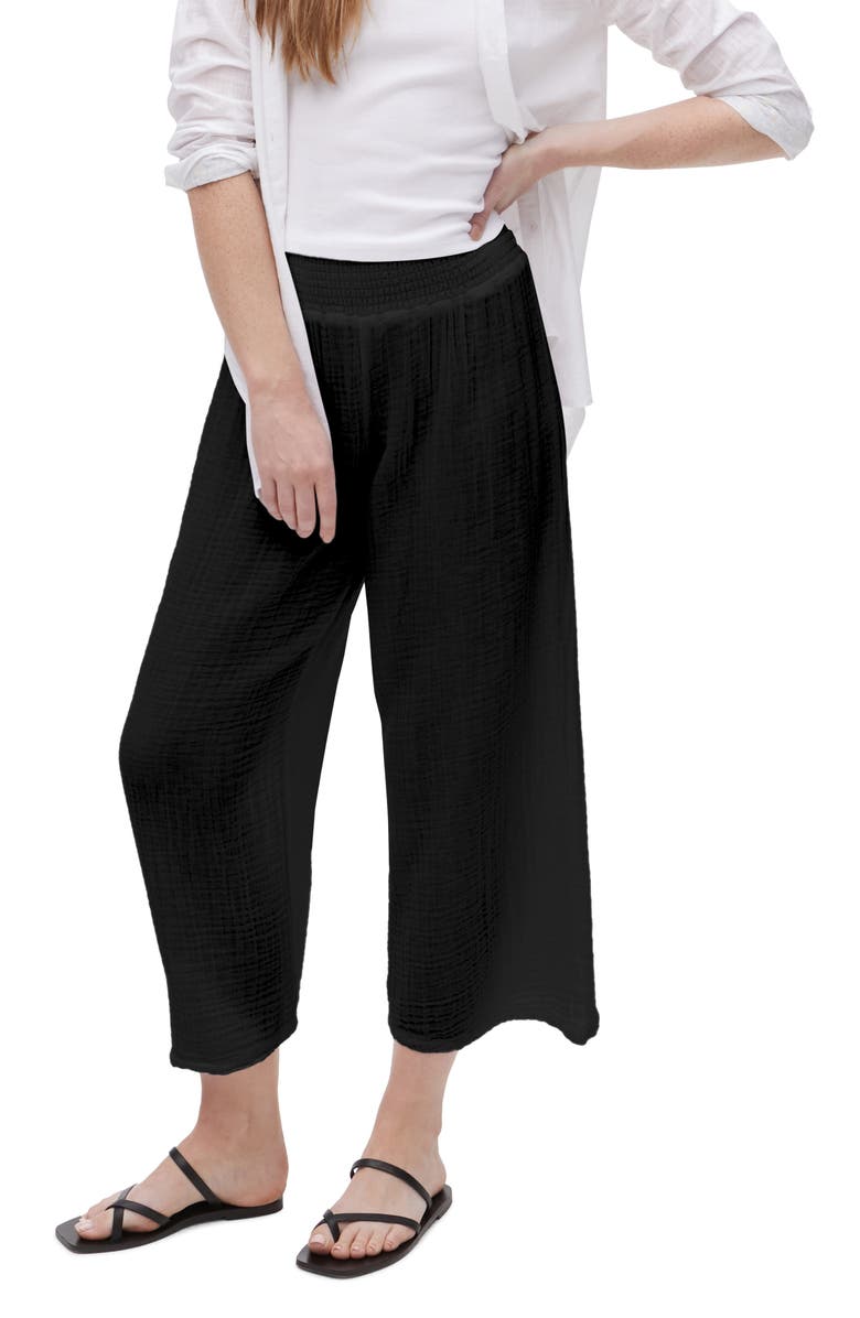 Michael Stars Medina Smocked Waist Wide Leg Pants, Alternate, color,