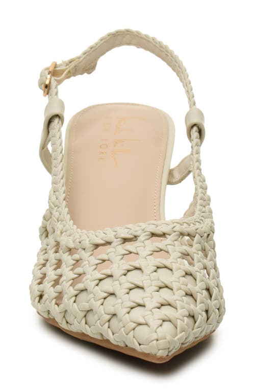 NICOLE MILLER NICOLE MILLER KNOTTY BRAIDED SLINGBACK PUMP