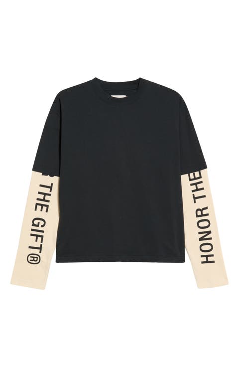 Honor Double Sleeve Cotton T-Shirt