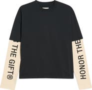 HONOR THE GIFT Honor Double Sleeve Cotton T-Shirt