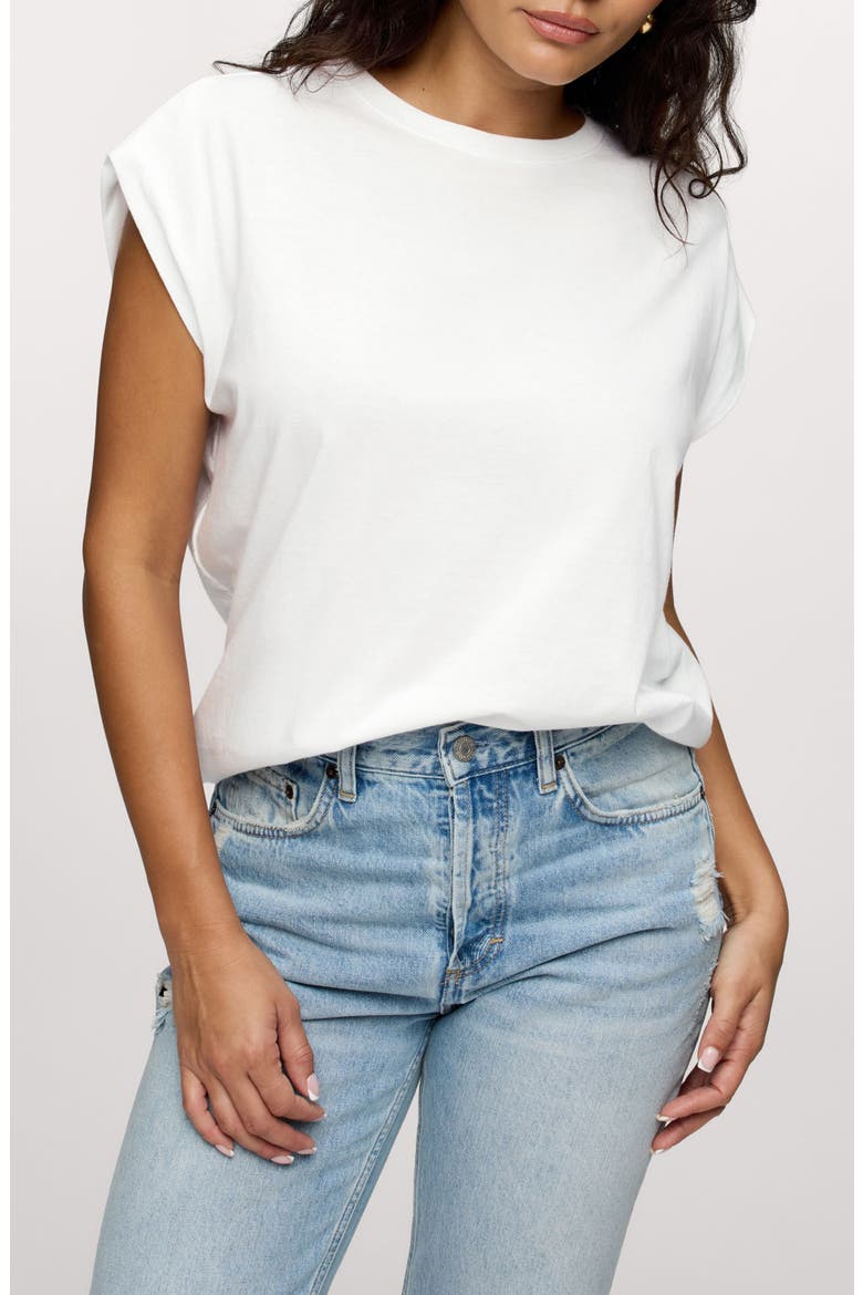 Muscle Cotton T-Shirt, Main, color, WHITE