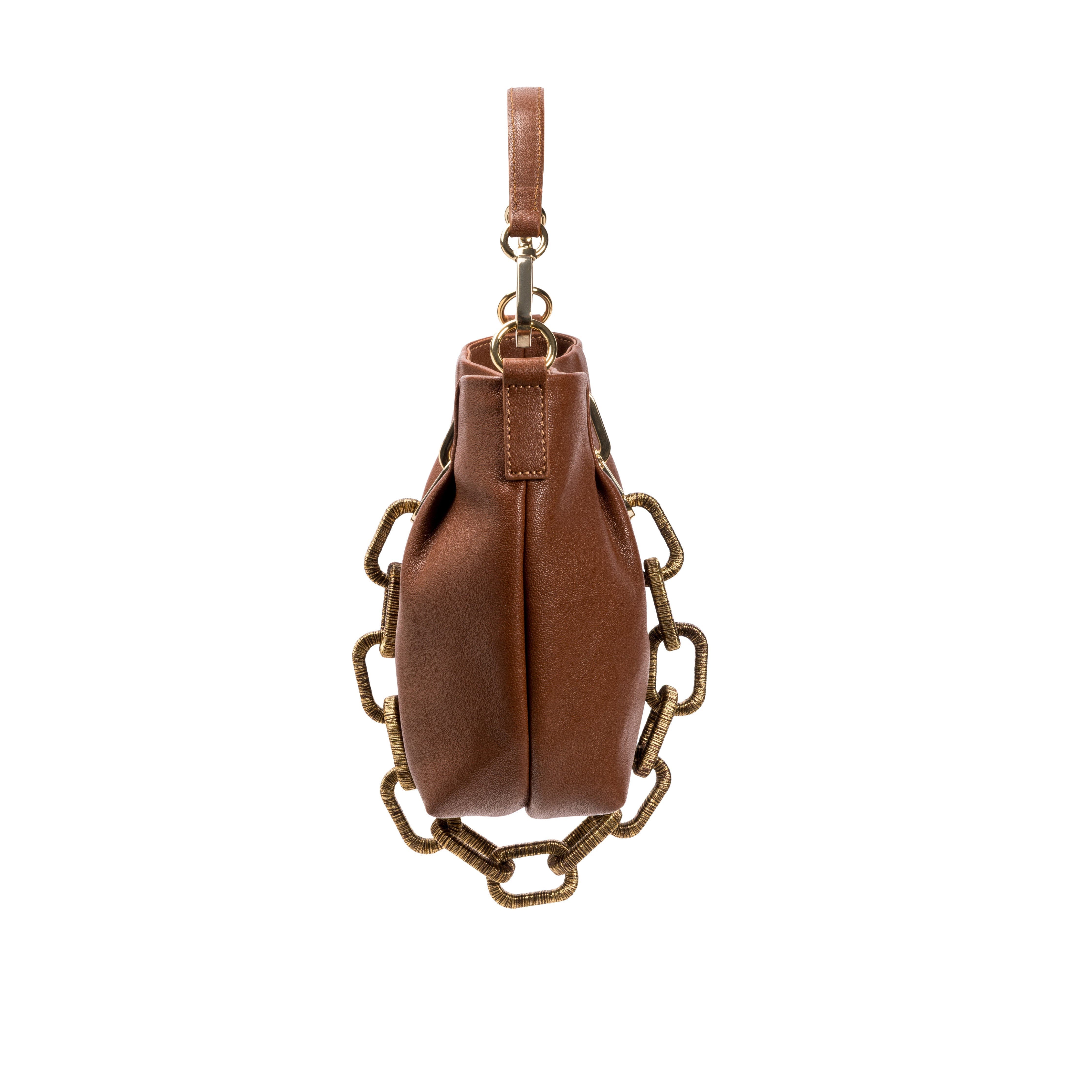 Catena Camello Small Shoulder Pouch, Alternate, color, Camello