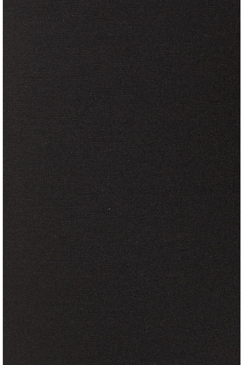 Zip Ankle Ponte Knit Leggings, Alternate, color, RICH BLACK