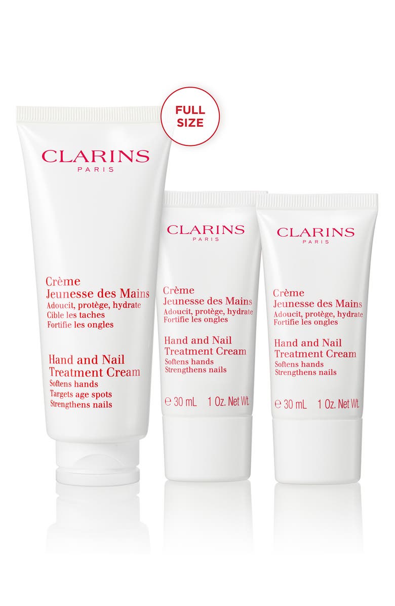 Clarins Hand & Nail Nourishing Treatment Cream Set $52 Value, Alternate, color,