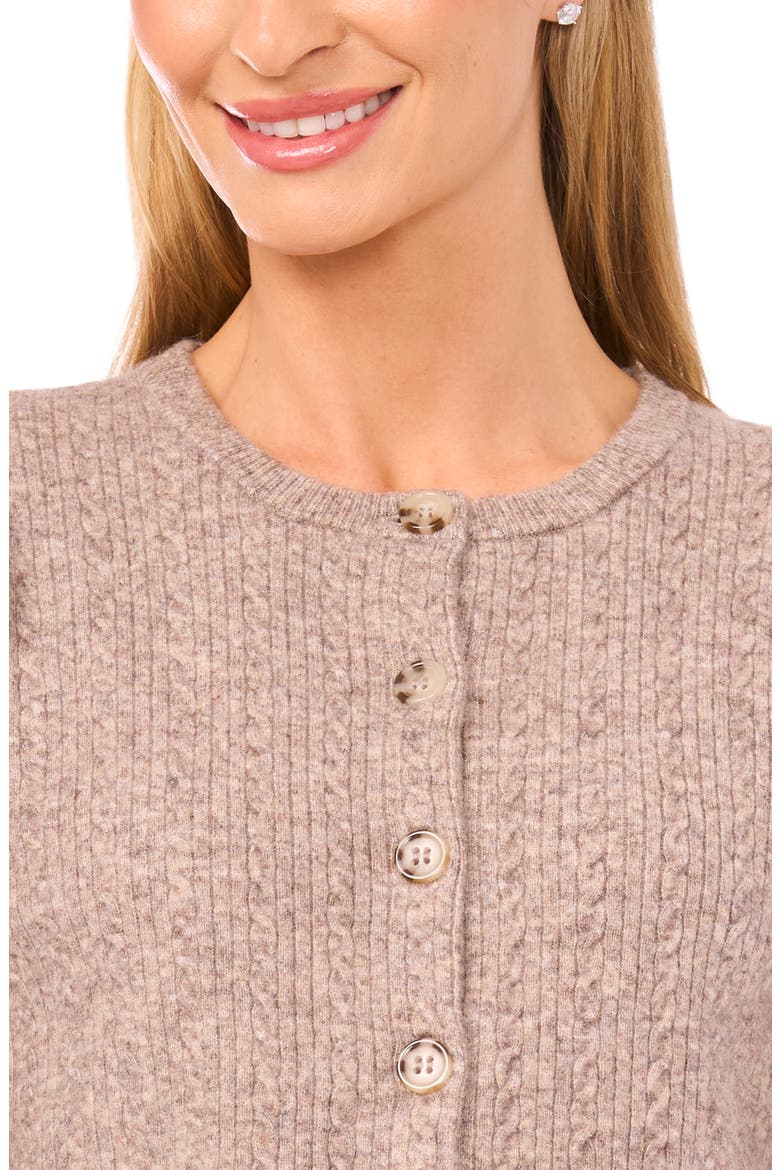 Cable Stitch Cardigan, Alternate, color, DESERT TAUPE