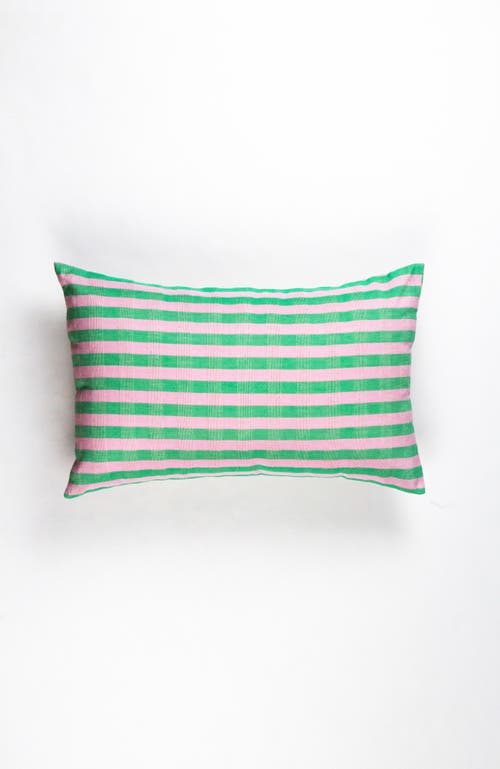 ARCHIVE NEW YORK ARCHIVE NEW YORK HANDWOVEN CLASSIC STRIPED RECTANGLE COTTON THROW PILLOW 