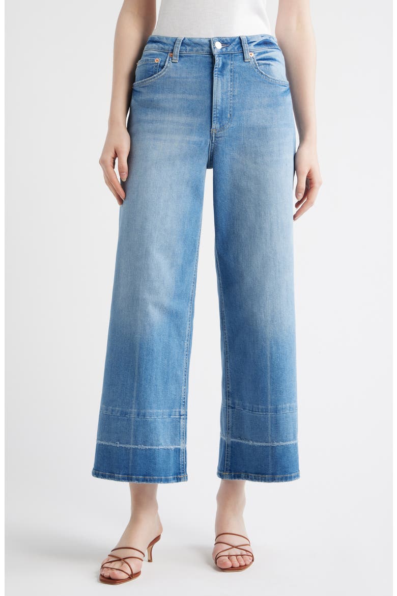 Getty High Waist Crop Wide Leg Jeans, Main, color, INDEPENDENCE