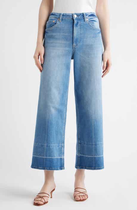 Getty High Waist Crop Wide Leg Jeans