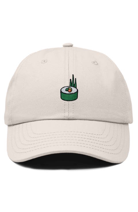Sushi Roll Embroidered Dad Hat
