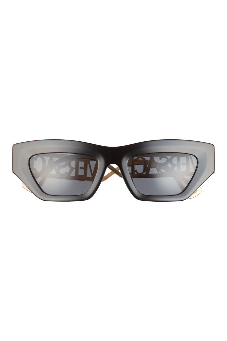 53mm Irregular Sunglasses, Main, color, DARK GREY