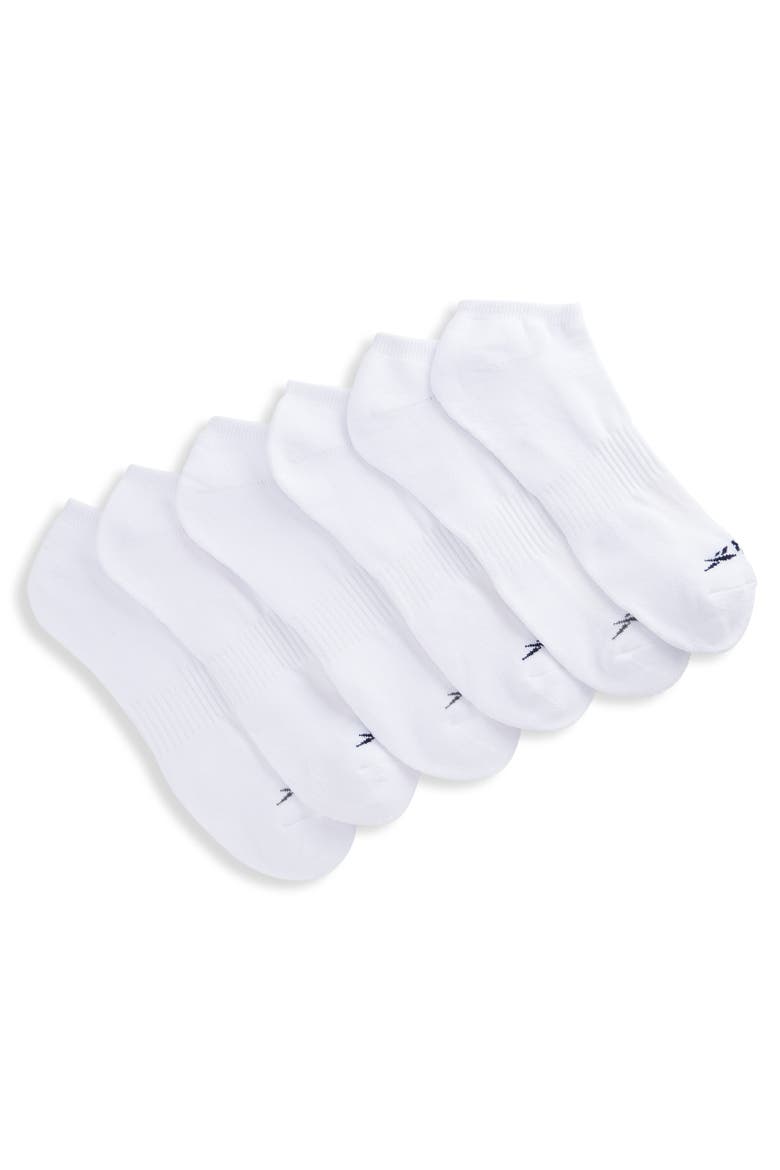 Big & Tall Vector 6-pk Low-Cut Socks, Main, color, WHITE